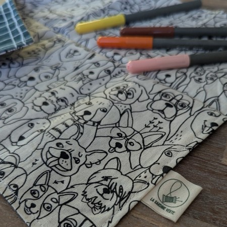 Pochette à colorier Chiens | Zen art adulte Bretagne