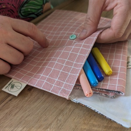 Pochette à colorier Maisons | Coloriage lavable adulte