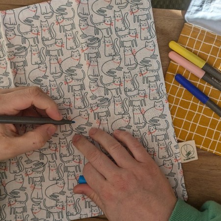 Pochette à colorier Chats | Art thérapie adulte