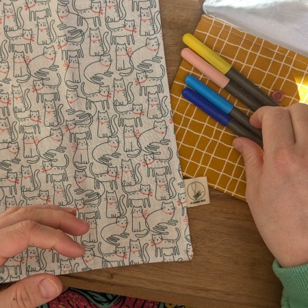Pochette à colorier Chats | Art thérapie adulte