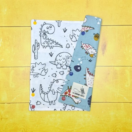 Coloriage lavable compact avec motifs de gros dinosaures