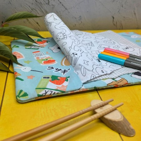 Rabat du cahier d'activités lavable kawaï