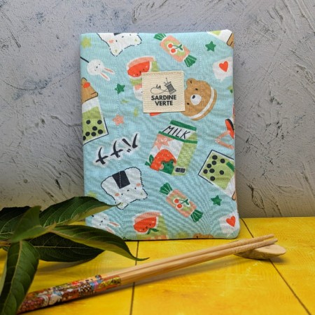 Couverture du cahier d'activités lavable kawaï