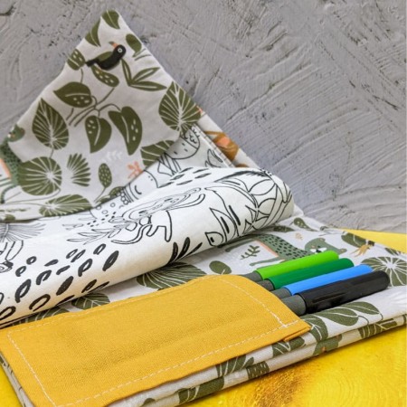 Pochette de feutres du cahier de coloriage lavable aux motifs de la pampa