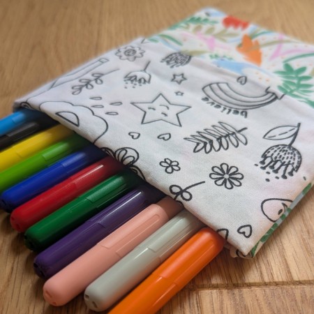 Pochette de 12 feutres à colorier réversible | Plusieurs motifs