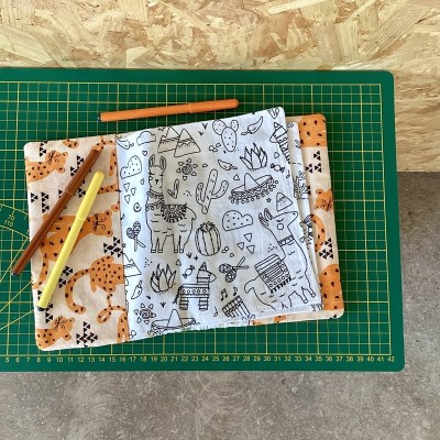 Cahier d'activités lavable - Guépards et dinos - Modèle unique