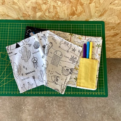 Cahier d'activités lavable - Espace / Dinosaures - Modèle unique
