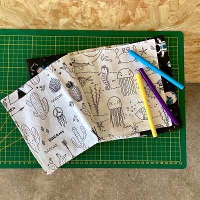 Cahier d'activités lavable - Espace / Dinosaures - Modèle unique