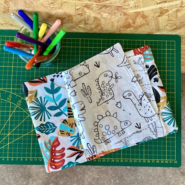 Cahier d'activités lavable - Jungle tropicale - Modèle unique