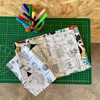 Cahier d'activités lavable - Jungle tropicale - Modèle unique