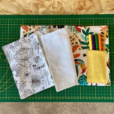 Cahier d'activités lavable - Jungle - Modèle unique