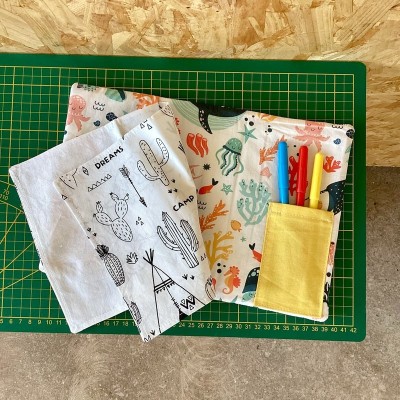 Cahier d'activités lavable - Mer - Modèle unique