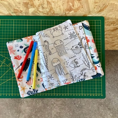 Cahier d'activités lavable - Mer - Modèle unique