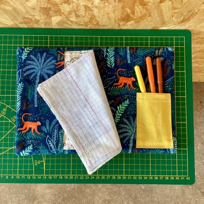 Cahier d'activités lavable - Singes - Modèle unique