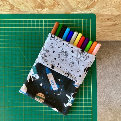 Pochette de 12 feutres à colorier réversible | Plusieurs motifs