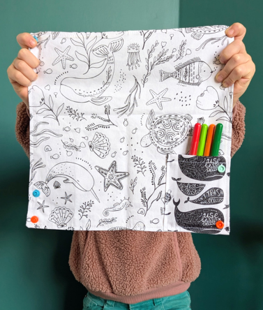 coloriage zero dechet animaux marins